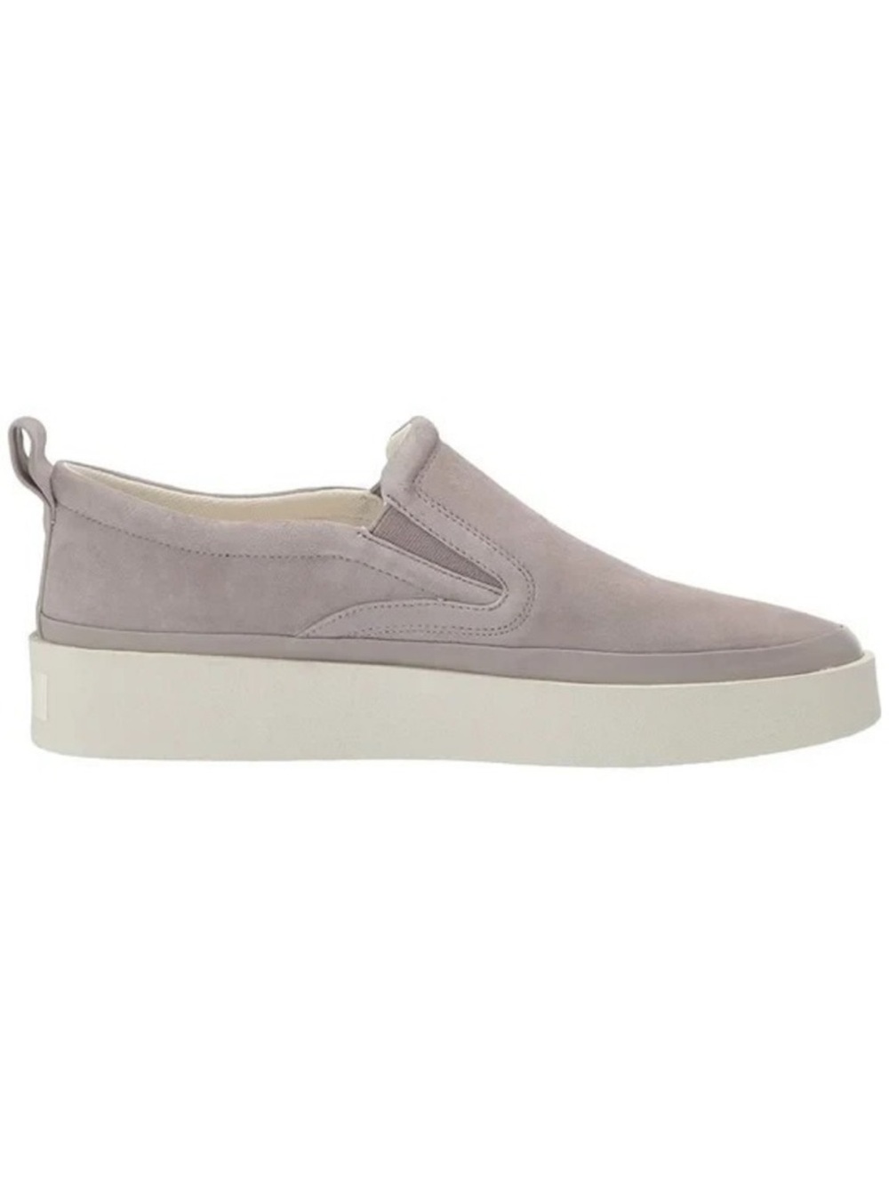 Via Spiga Men's Slip-On Suede Loafer in Light Lavender Gray